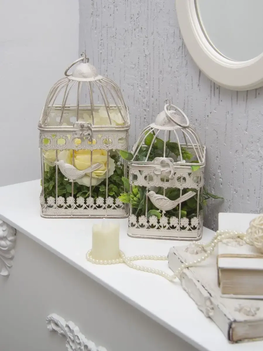 Клетка винтажная "Прованс" 11х11х20 см