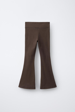 ZARA ЛЕГИНСЫ FLARE, КОРИЧНЕВЫЙ