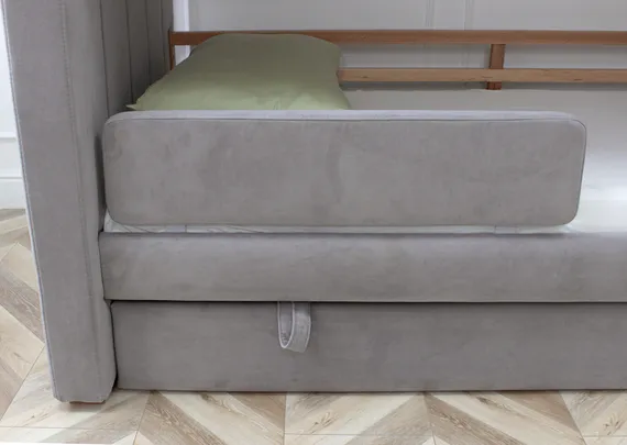 Кровать двухъярусная Cosy антивандальная ткань (серый)