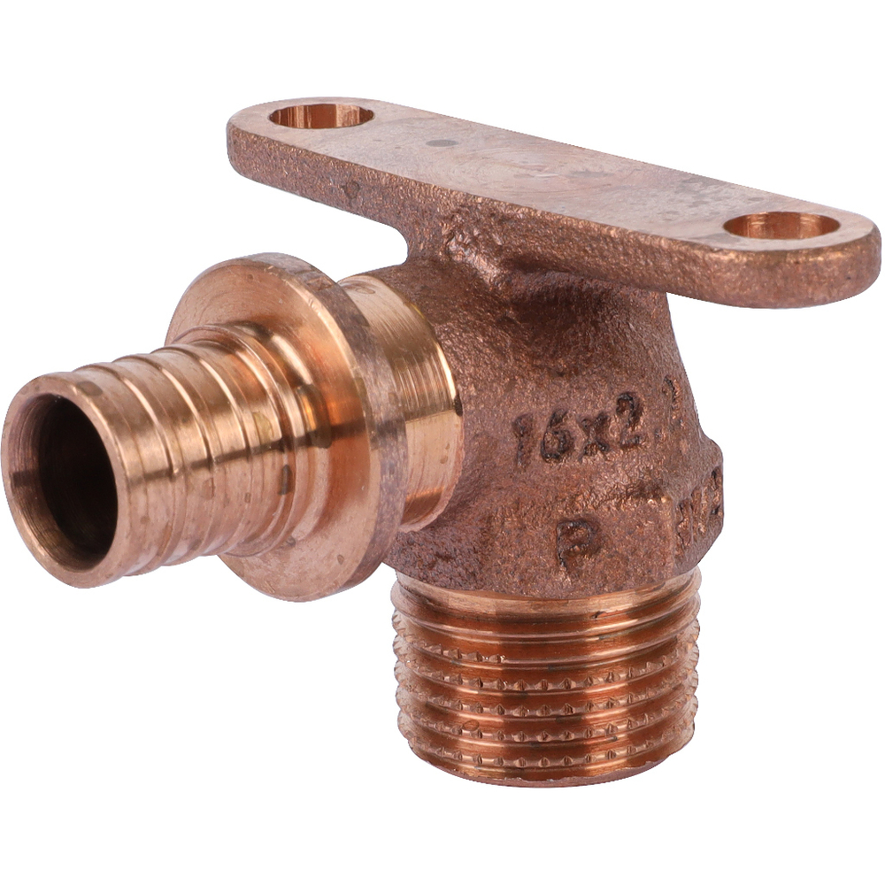 Угольник с креплением аксиальный 16x1/2" с наружной резьбой REHAU RAUTITAN RX+