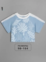 Укороченная футболка для девочки