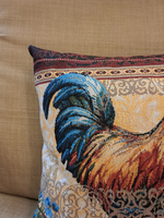 Декоративный гобеленовый чехол для интерьерной подушки Золотой гребешок 1 38*38