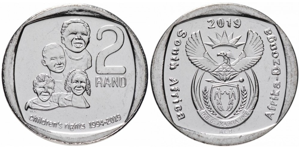 ЮАР 2 ранда, 2019 25 лет конституционной демократии в Южной Африке - Права детей
