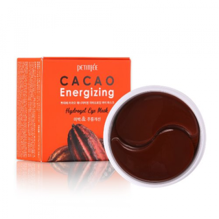 PETITFEE Гидрогелевые патчи для глаз КАКАО Cacao Energizing Hydrogel Eye Mask 60 шт