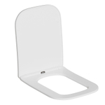 Сиденье для унитаза  WAVE LETI дюропласт, микролифт, БЕЛЫЙ глянец