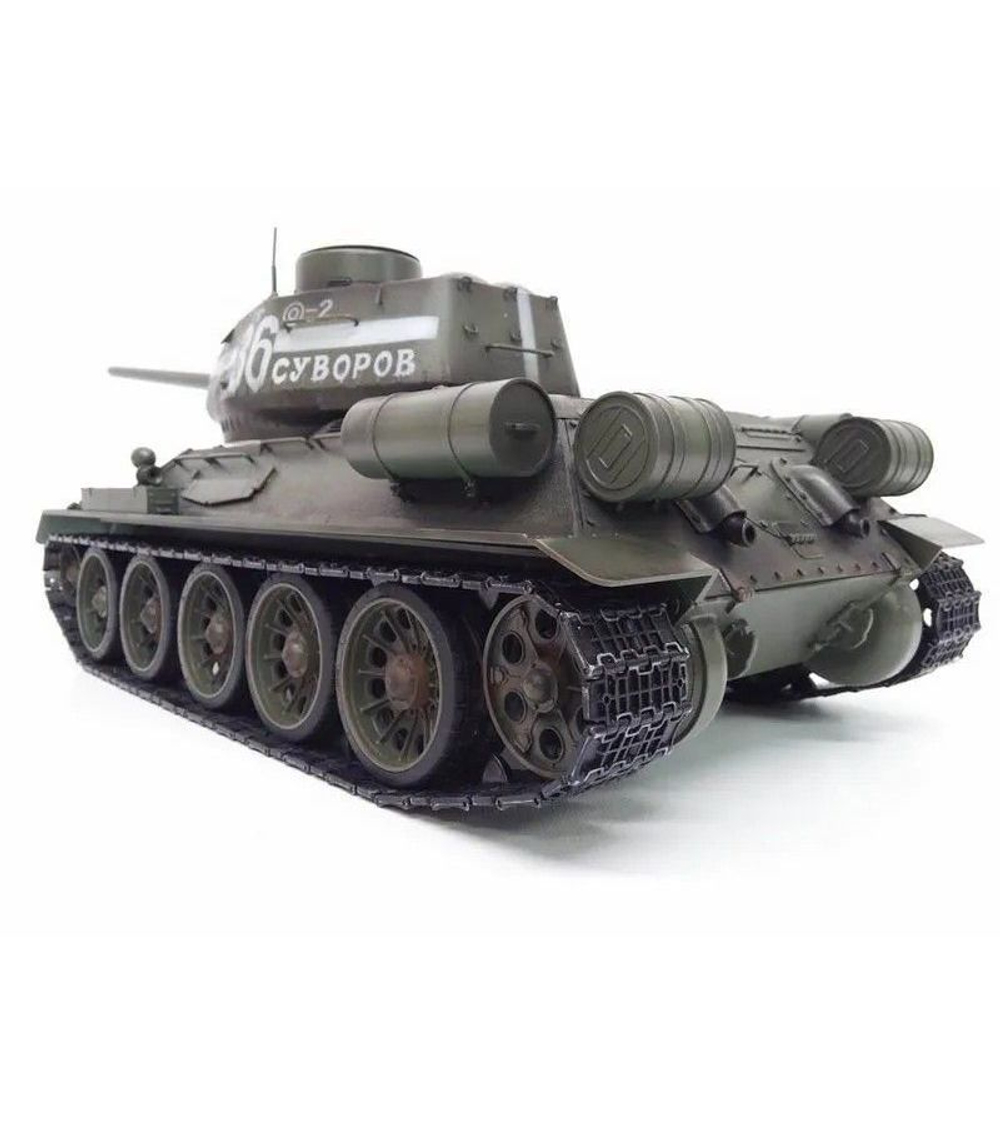 Радиоуправляемый танк Taigen T34-85 1/16 с откатом ствола и звуковыми эффектами, 2.4G V3, для танкового боя