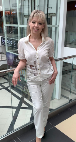 Белые австрийские летние брюки