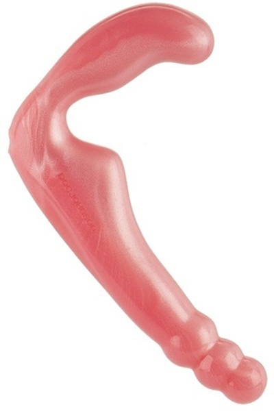 Безремневой розовый страпон из силикона THE GAL PAL