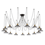 Citilux Эдисон CL451151 Люстра паук Венге Бронза