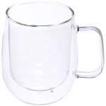 Кружка стеклянная с двойными стенками 350мл «Хай-Тек»