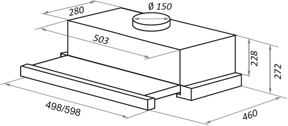 Кухонная вытяжка MAUNFELD TS Touch 60 белый