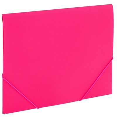 Папка на резинках А4 0,5мм. "Pixel" маджента, до 300л. (BRAUBERG)