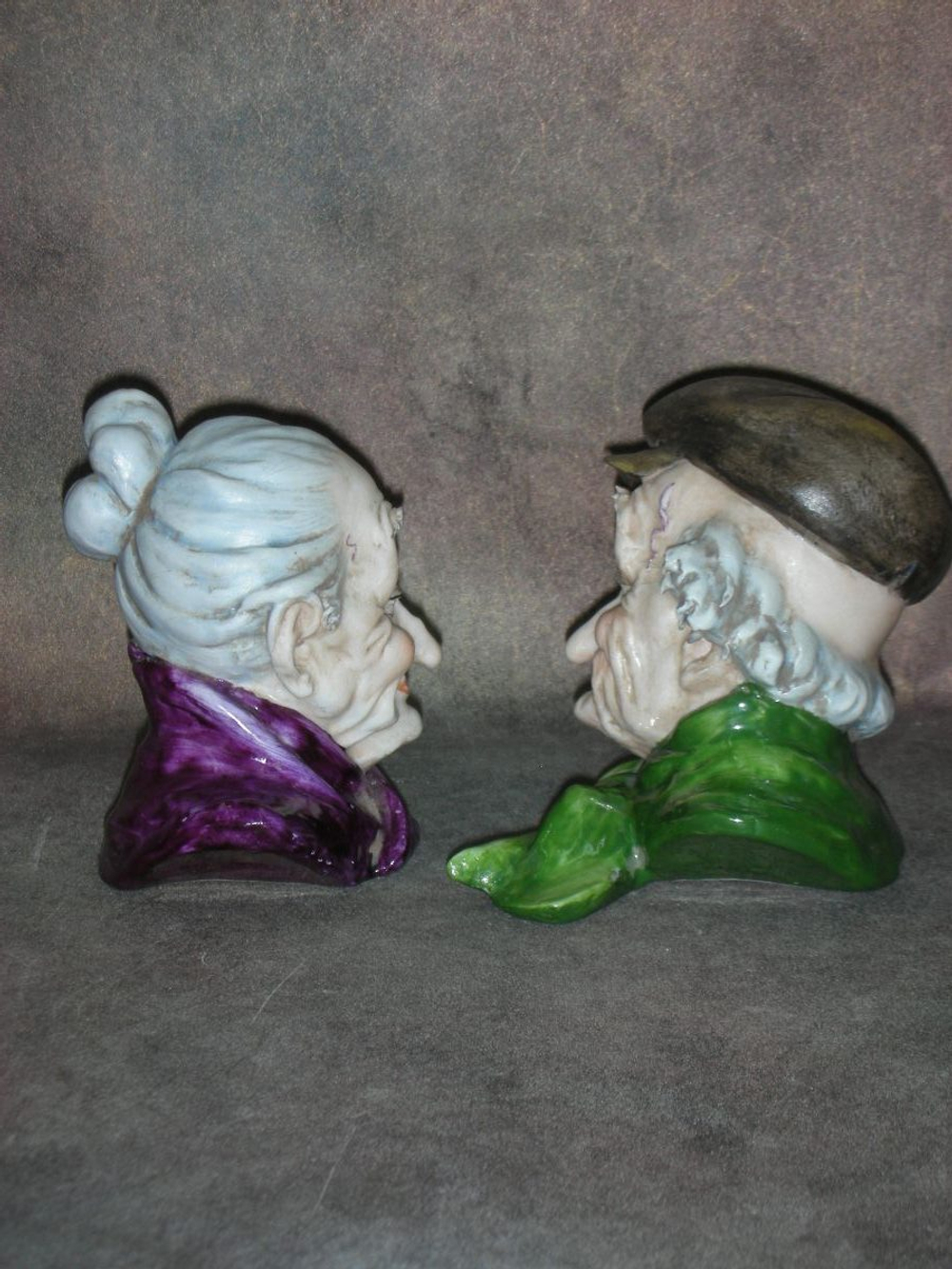 Статуэтка. Фарфор. Любовь и годы бюсты. Capodimonte. Италия