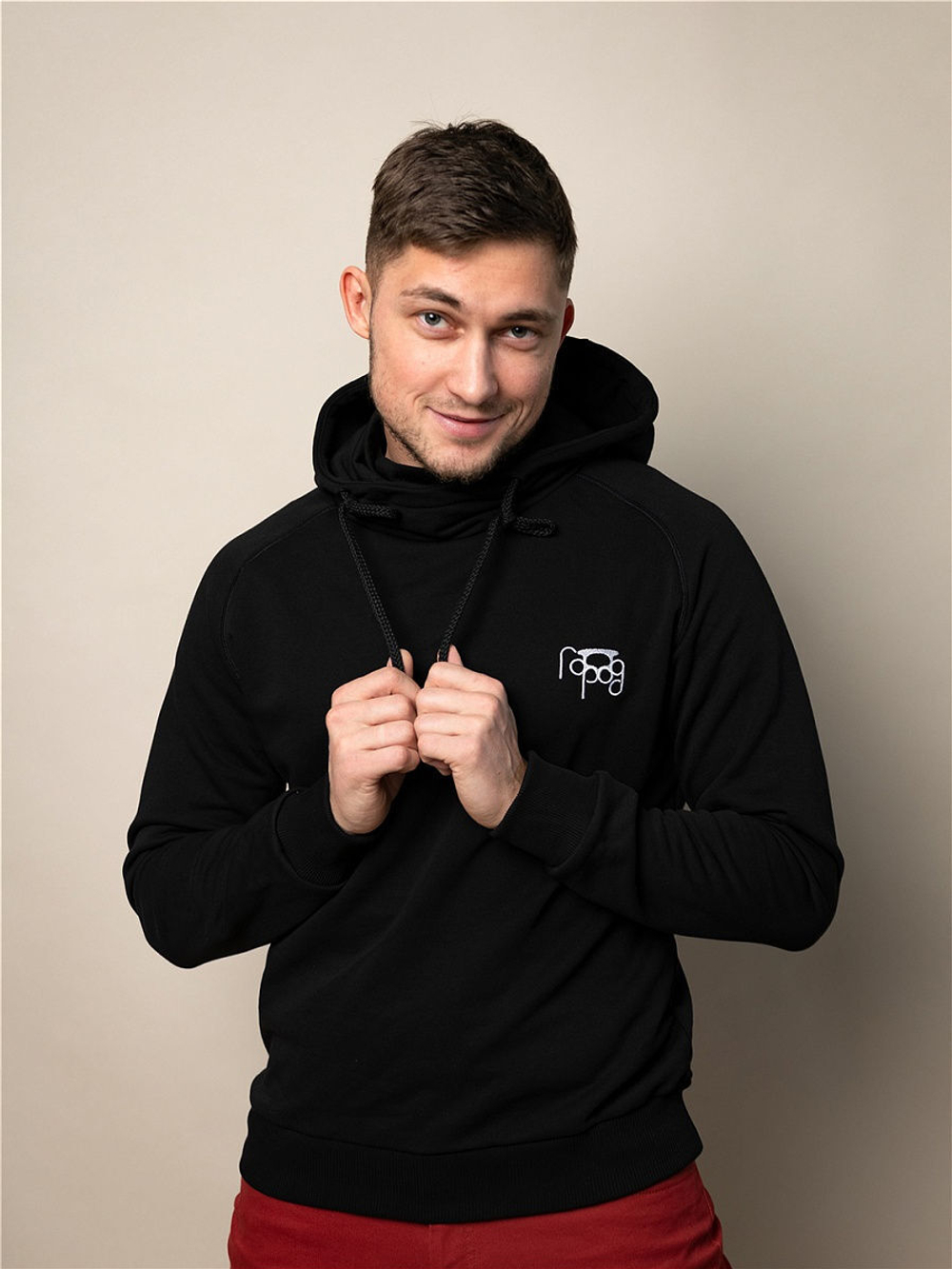 Худи мужское черное ниндзя Город Горький