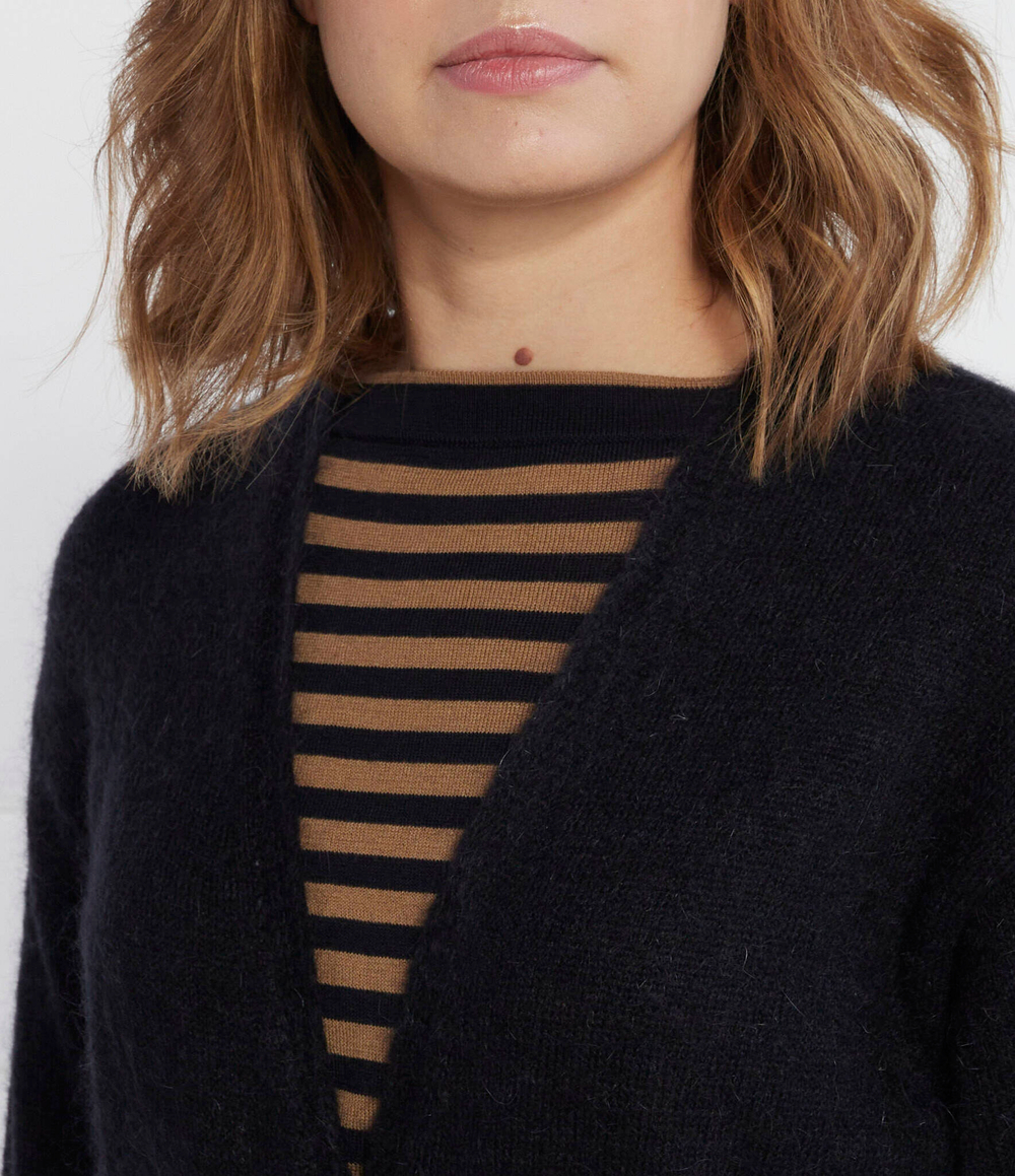 Хлопковый кардиган gabon Max Mara Leisure - черный(334605366)