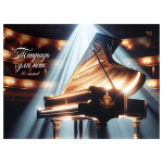 Тетрадь для нот 16л А4,гориз.,на скрепке "Аккорд" (BG)