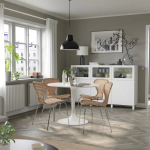 Стол круглый - IKEA DOCKSTA, 103х75 см, белый, ДОКСТА ИКЕА