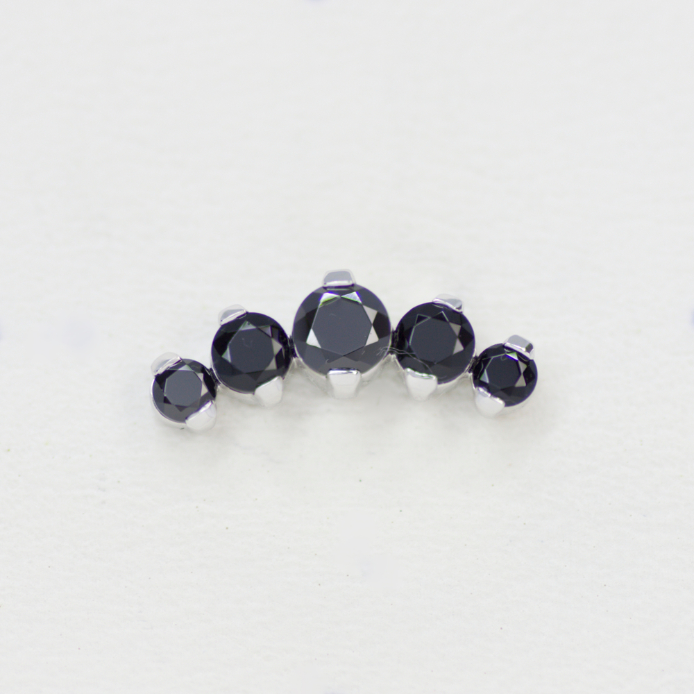 Prium tops with colored gems