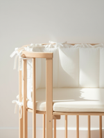 Бортик плоский 180+60 см. Белые