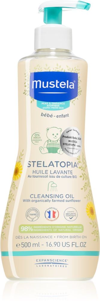 Mustela детское масло для ванны и тела для атопической кожи Bébé Stelatopia