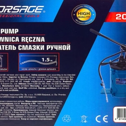 Нагнетатель смазки ручной, 10кг (длина шланга 1.5, внутр.Ø 210мм, внутр. высота 300мм) Forsage F-2096C MST