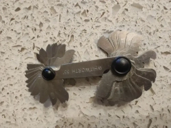 Резьбомер метрический и дюймовый 58 лезвий Нержавеющая сталь