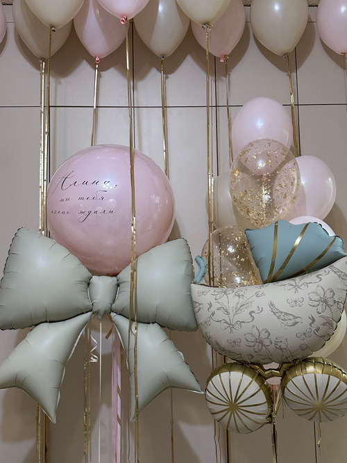 Набор воздушных шаров на выписку из роддома