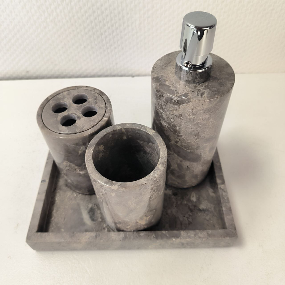 Набор из мрамора 5 предм SEA Set Grey NM-63758 прямоуг 85