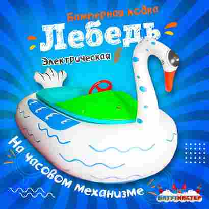 Электрическая бамперная лодка «Лебедь» на часовом механизме