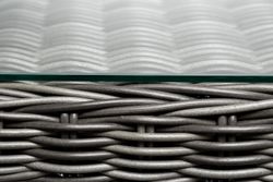 "Амароне" обеденная группа из искусственного ротанга на 6 персон, цвет графит