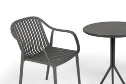 "Мохито" обеденная группа на 2 персоны, цвет темно-серый