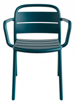 Кресло пластиковое Papatya Balat-K, мраморное море