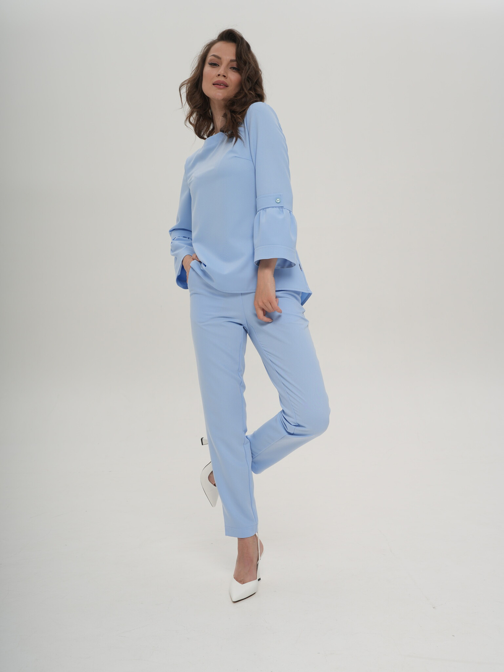 Блуза медицинская женская | Бл-349 3/4 либерти люкс