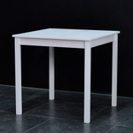 Стол кухонный обеденный Инго 75х75 см деревянный, белый воск / стол письменный