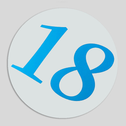 Номер участника, крепление в ассортименте. Диаметр 86 мм. Цвет номера ЯРКО-СИНИЙ.