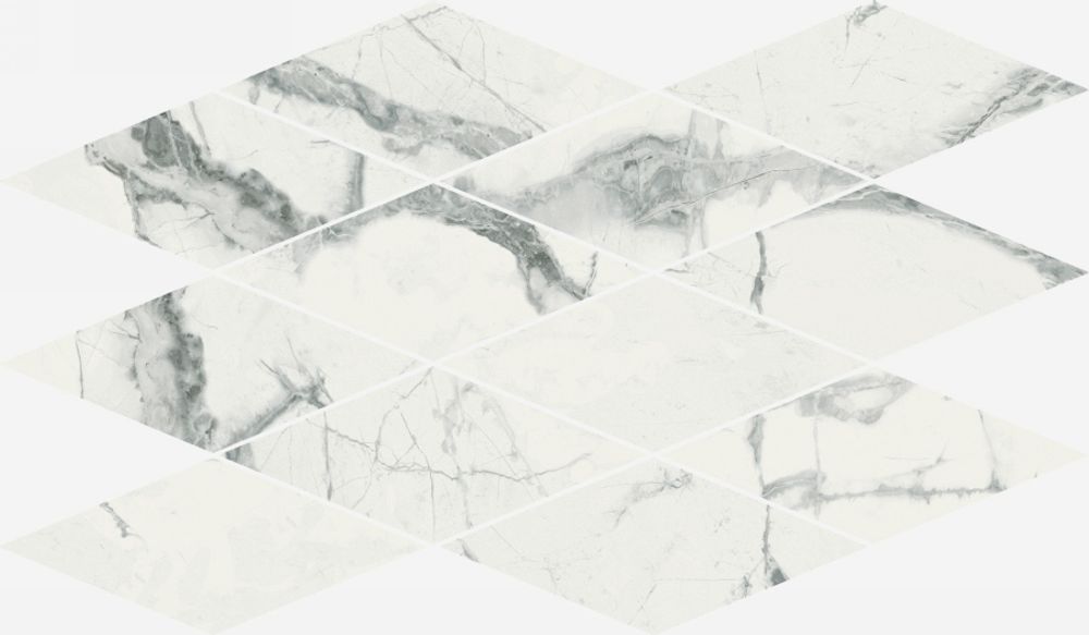 Мозаика Charme Deluxe Invisible White Mosaico Diamond Lux 28x48