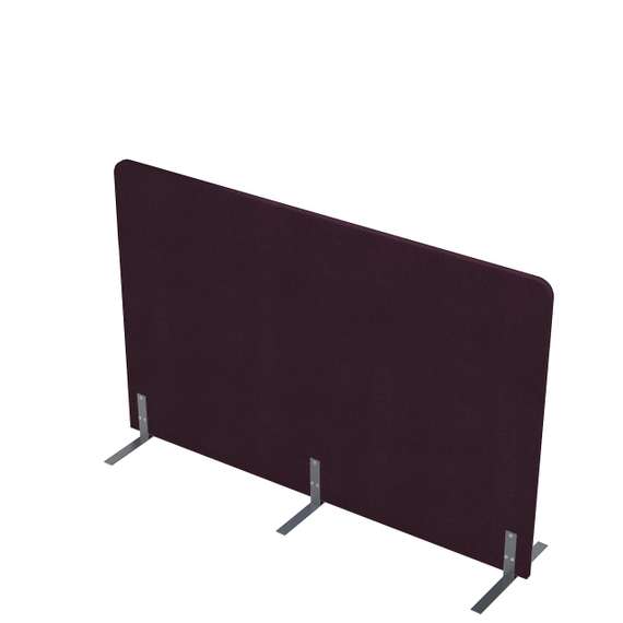 011.МПО.1611 Акустическая мобильная перегородка на стационарных опорах (1600*450*1100)