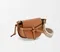 Кожаная женская сумка Loewe Gate коричневый