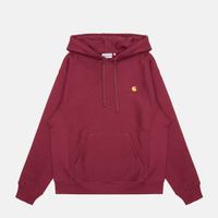  Толстовка мужская Carhartt WIP Hooded American Script артикул:I028279_malbec - купить в магазине Дайс