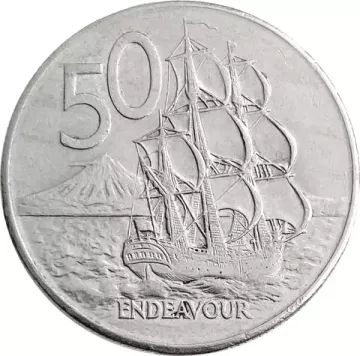 50 центов 1967-1985 Новая Зеландия