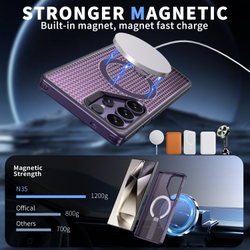 Прозрачный чехол Mesh Pro Magnetic Case для Samsung Galaxy S23 Ultra