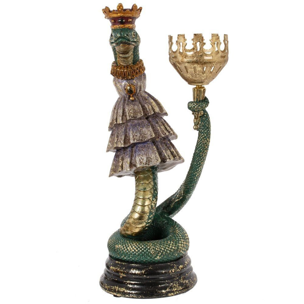 GAEM Подсвечник "Змея", D свечи 5 см, L12 W13 H30 см