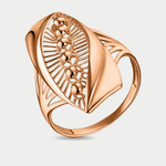 Кольцо женское из розового золота 585 пробы без вставки (арт. 01-10000-2104)