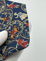 Галстук синий Salvatore Ferragamo