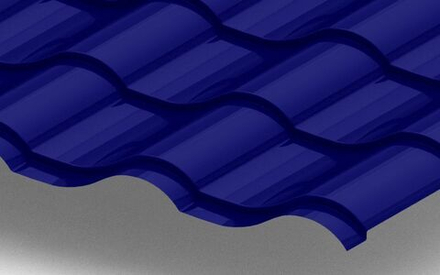 Металлочерепица Монтерроса Norman 0.5мм 5002-Ультрамариновый