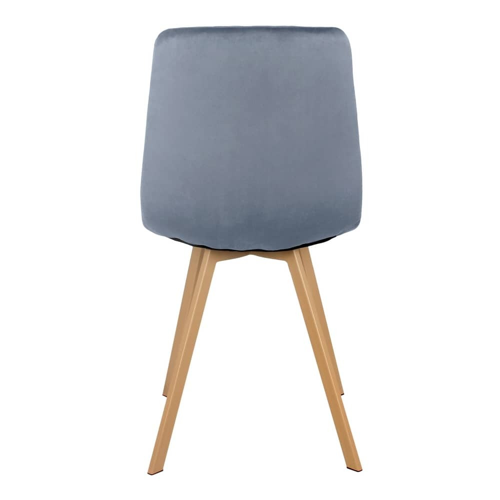 Стул Easy серый с ножками под дерево