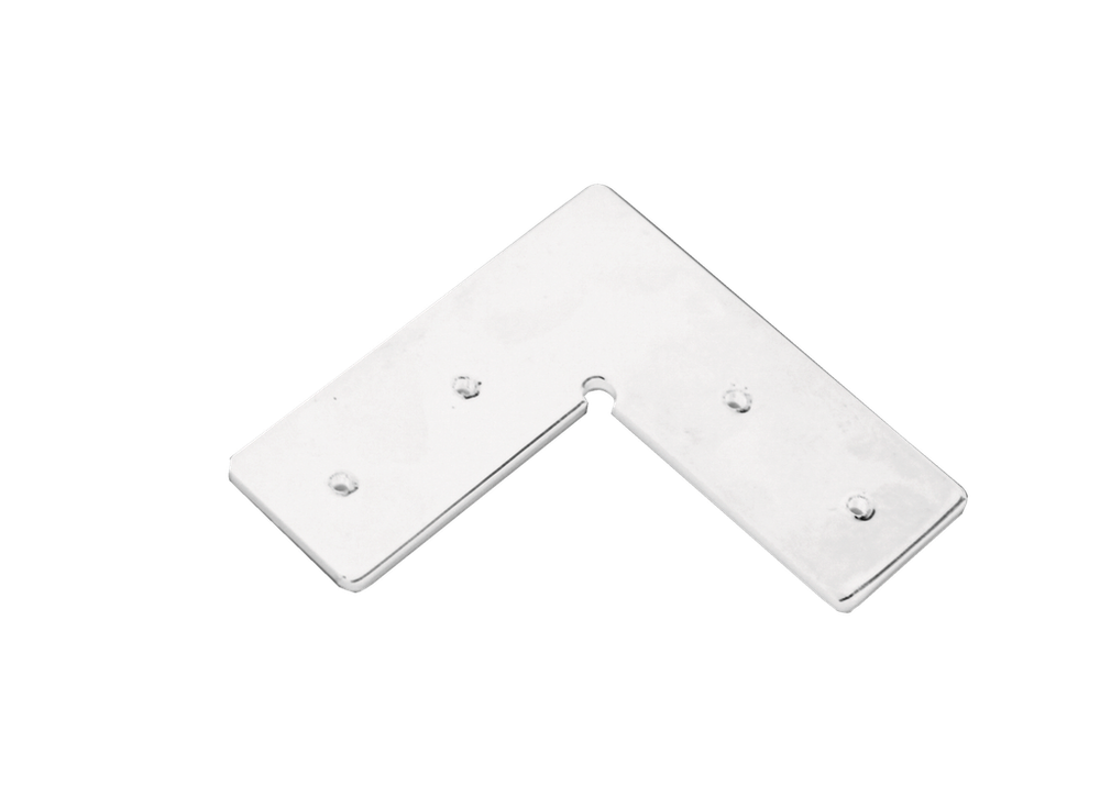 L-образный соединитель для магнитного шинопровода, 98*98*33мм белого цвета