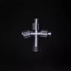 Разветвитель 3-х лучевой для гирлянд системы Sealed 220V., каучук черный, Beauty Led (LLR13-1)