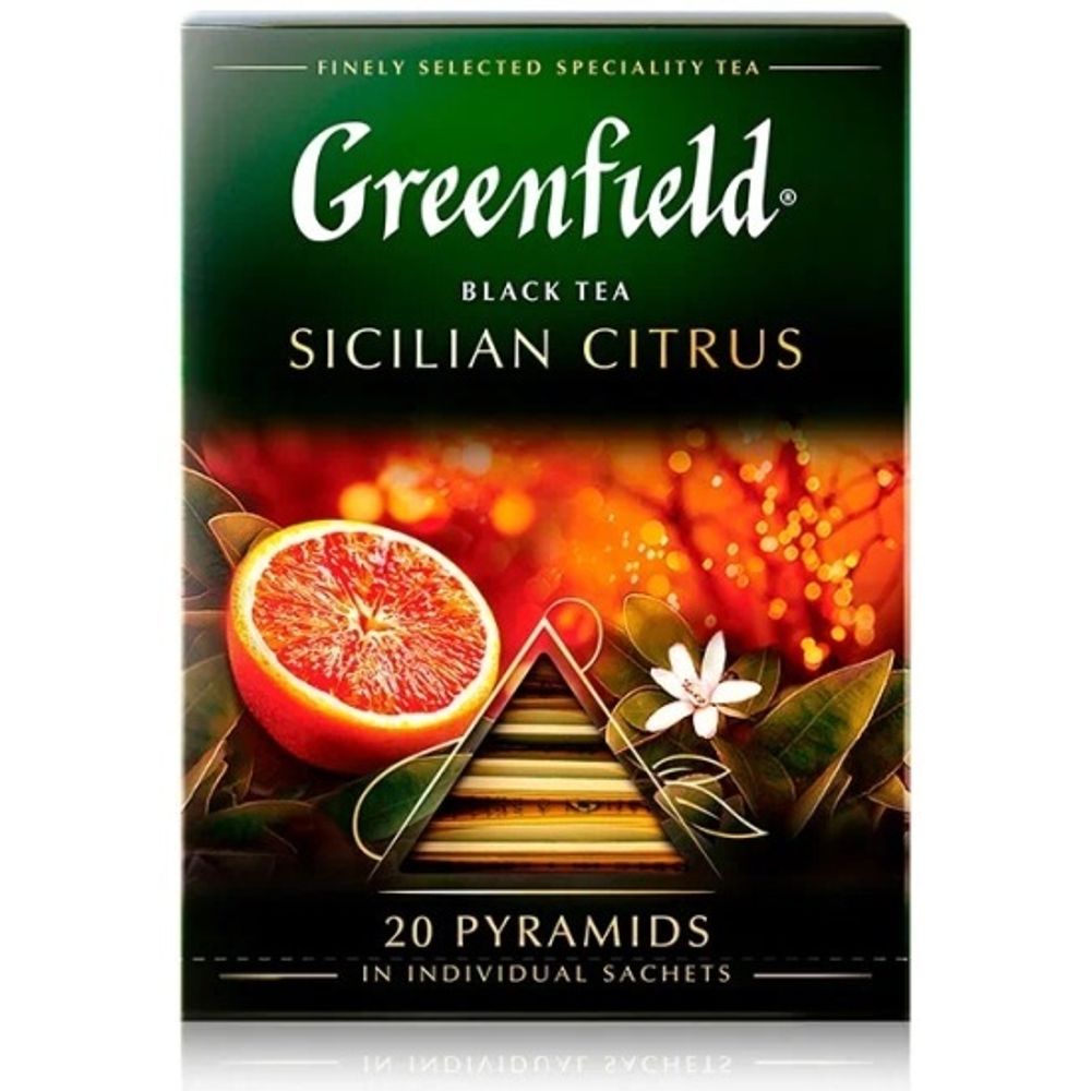 Чай черный Greenfield, Sicilian Citrus, 20 пак
