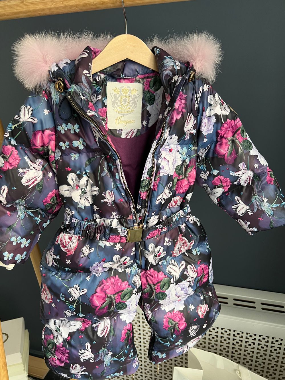 Зимний пуховый комбинезон Choupette, до 9 мес.